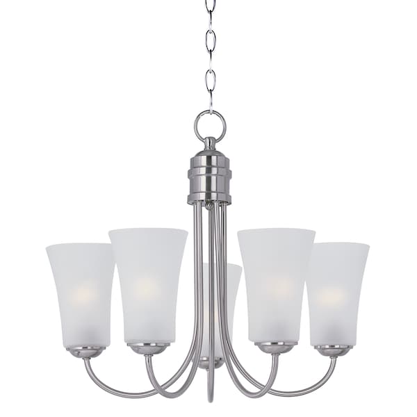 Maxim Lighting Logan 5-Light 20" Wide Satin Nickel Chandelier 10045FTSN - main